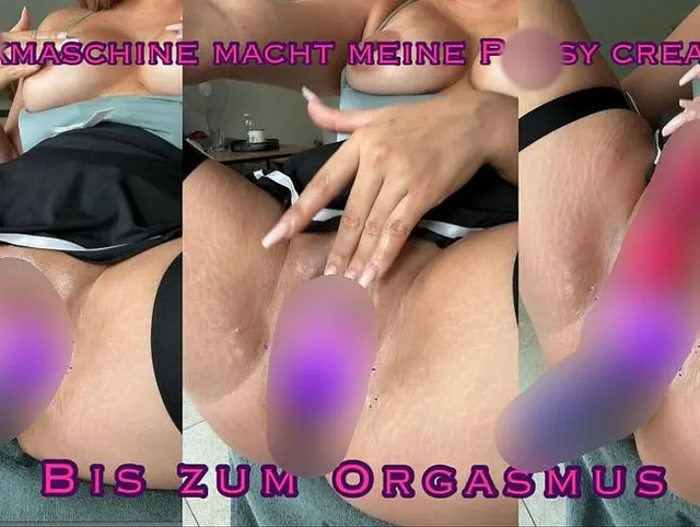 Fickmaschine macht meine Pussy total creampie