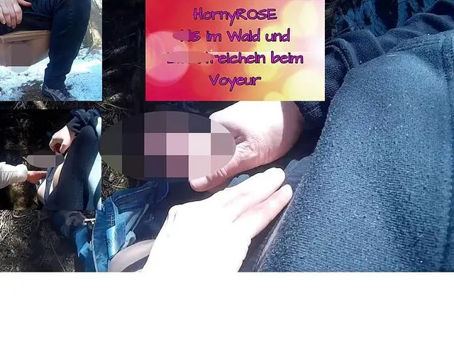 NS im Wald und dem Voyeur beim Wichsen geholfen