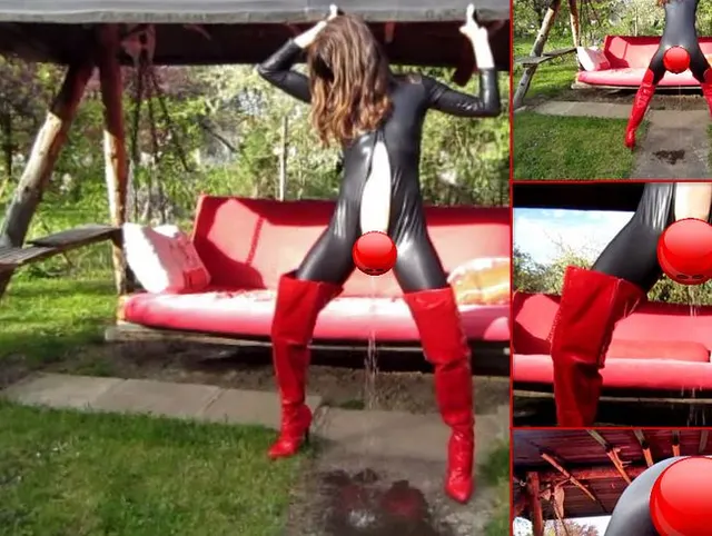 Piss in Latex + Lack outdoor
