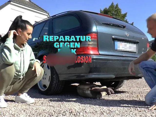 Reparatur gegen Fick. Sperma-Explosion