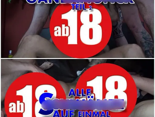 Extremer Gangbangfick - ALLE Schwänze auf einmal versorgt Teil 2