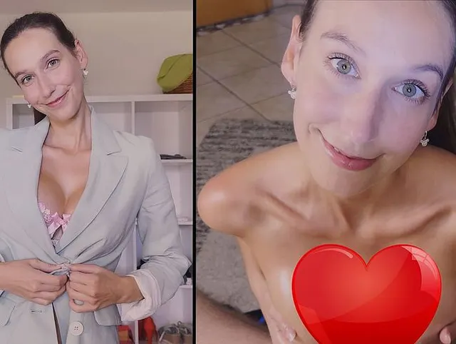 Der Titjob deiner Träume mit eingeölten großen Boobies