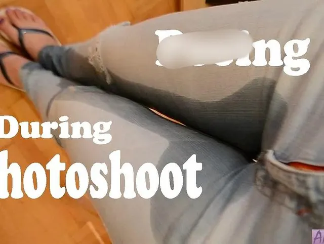 Beim Fotoshooting pinkeln
