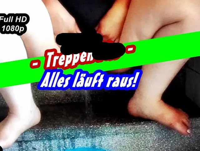 -Treppen Piss- Alles läuft raus!