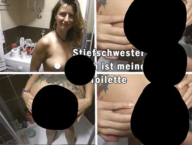 Pissen auf Furz-Arsch-Stiefschwester
