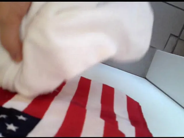 Jogginghose und Flagge