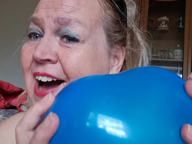 Ballon zum platzen gebracht