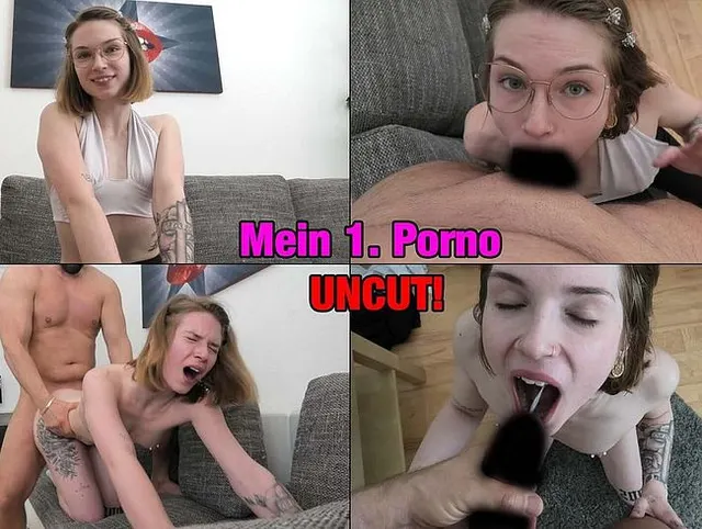MEIN ERSTER PORNO - Uncut !!! Das erste Mal Blasen, Deepthroat, Ficken, Sperma schlucken!