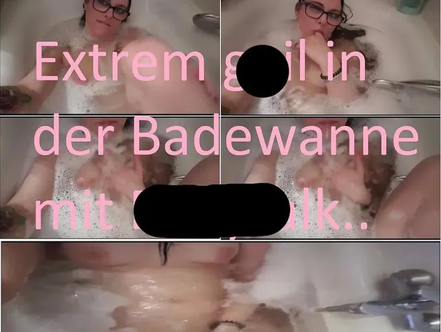 Extrem geil in der Badewanne mit Dirtytalk