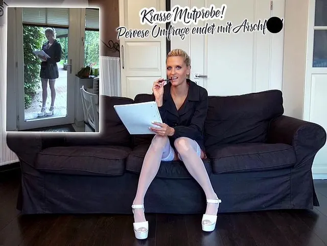 Krasse Mutprobe! Perverse Umfrage endet mit Arschfick!