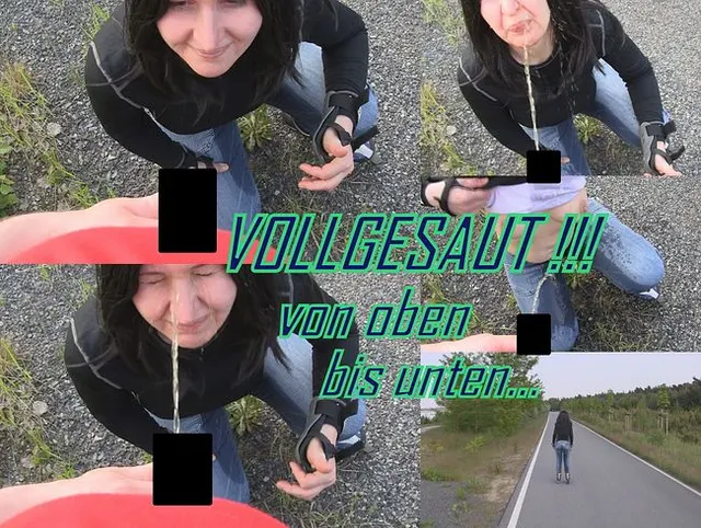 Vollgesaut von oben bis unten