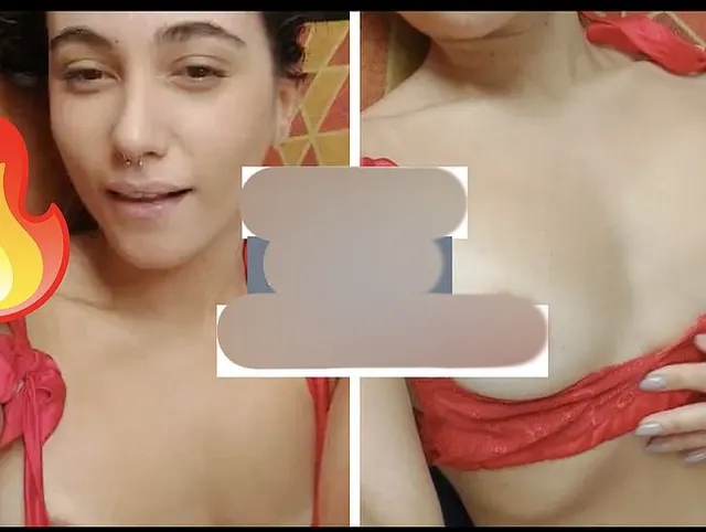 SEXY!!! Lingerie Tease, Nippel raus & ich lutsche meinen Dildo…