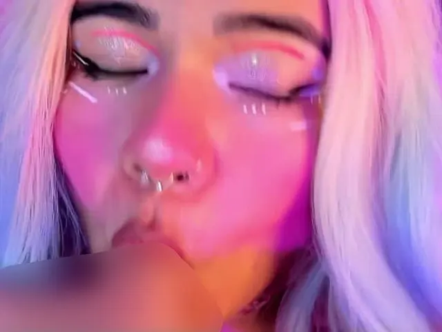 eye contact while I seduce you by sucking my fingers