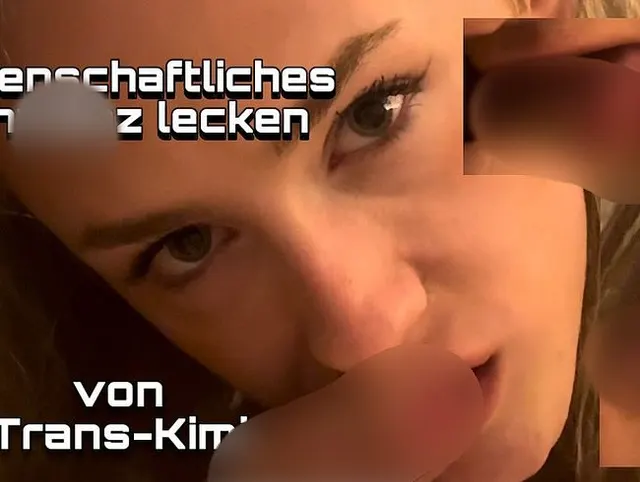 Leidenschaftliches Schwanz lecken an einem deutschen Schwanz + cumshot