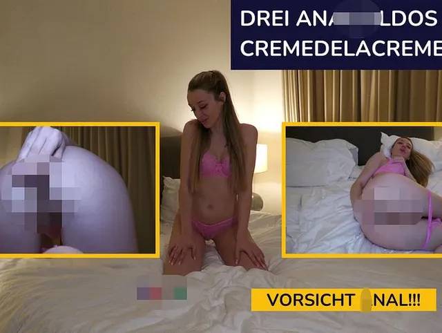 Drei Analdildos für CremeDeLaCreme
