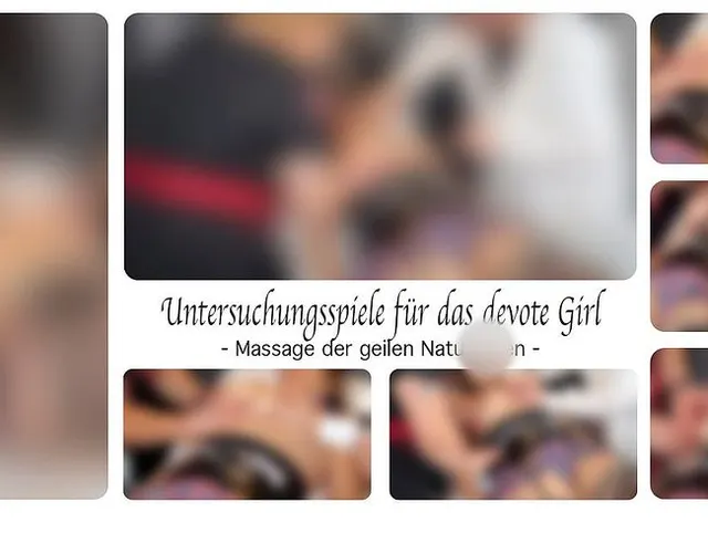 Untersuchungsspiele für das devote Girl - Massage der geilen Naturtitten