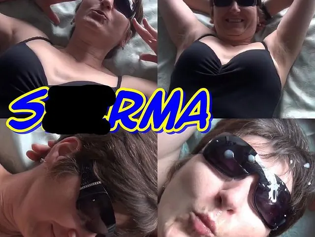 Sperma auf der Brille