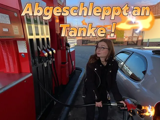 Abgeschleppt an der Tanke ! Mein Neuer Treibstoff heist Sperma !