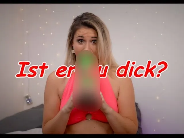 Ist er zu dick? Der Dildo Test