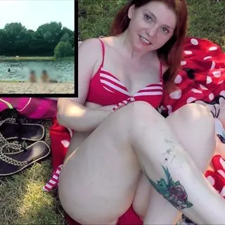 Fickgeil bei 40 C am See