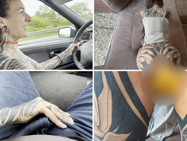 Notgeil & willig auf der Autobahn! Creampie finish