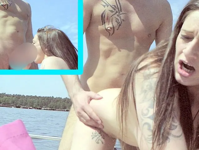MEGA TRETBOOT public FICK + Blowjob !!