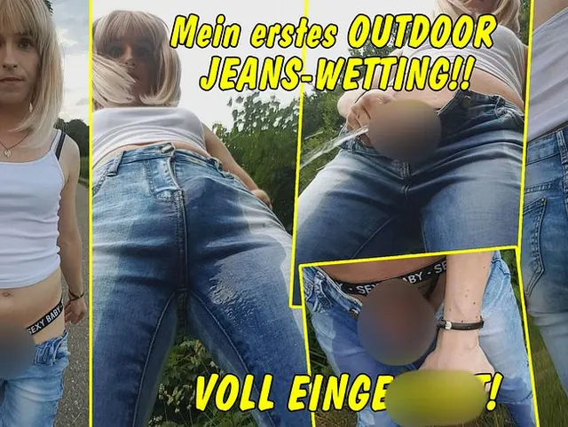 Mein erstes Jeans Wetting! Nach Public-Nude-Walk total eingepisst!
