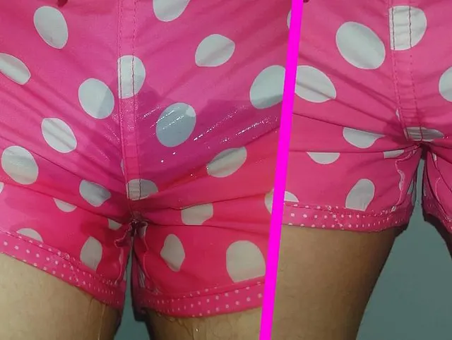 In mein GEILES rosa Höschen GEPISST.