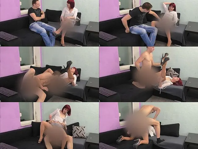 Junge sexy Versicherungs-Vertreterin wird AO gefickt u vollgespritzt