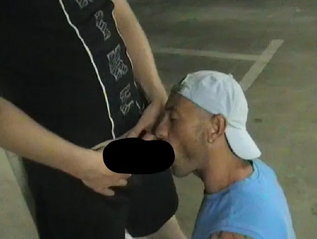 i suck a mature boy in a public parking