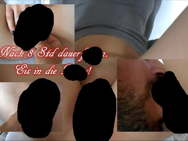 Nach 8 Std Dauerficken, Eis in die Pussy geschoben!