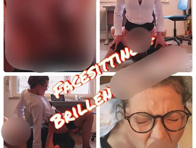FACESITTING!!! Vorgesetzte geleckt und ins Gesicht gerotzt!