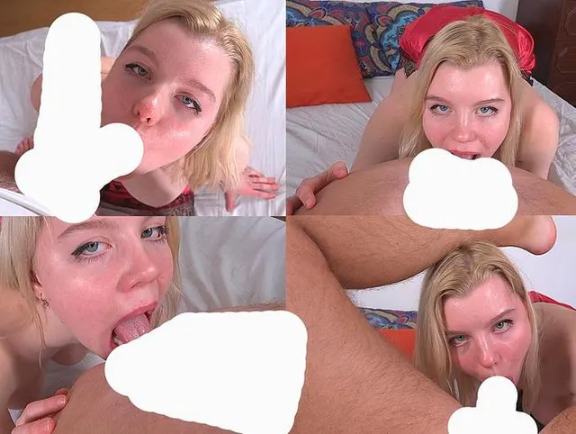 Vollbusige Blondine leckte Arsch und in den Mund gefickt