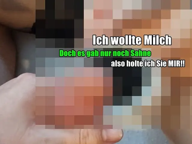 Milch leer :o !! Egal ich, habe Sahne !! :D