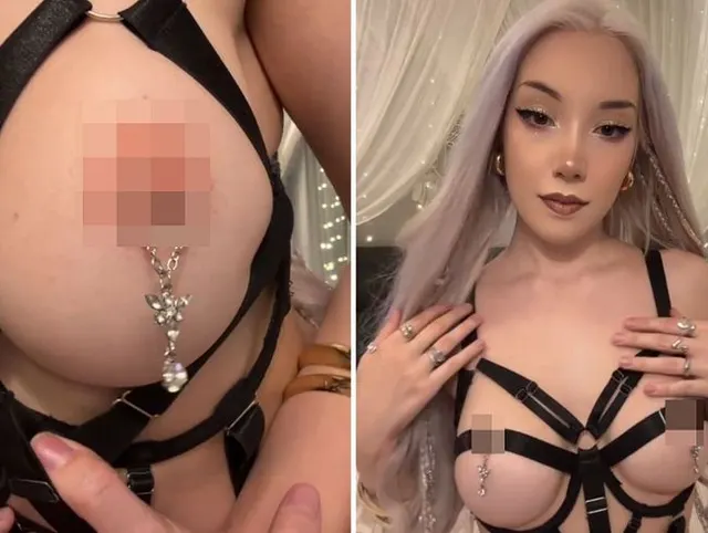 Pralle Titten und geile Nippel Piercings! Spritz mir auf meine Mega Möpse!