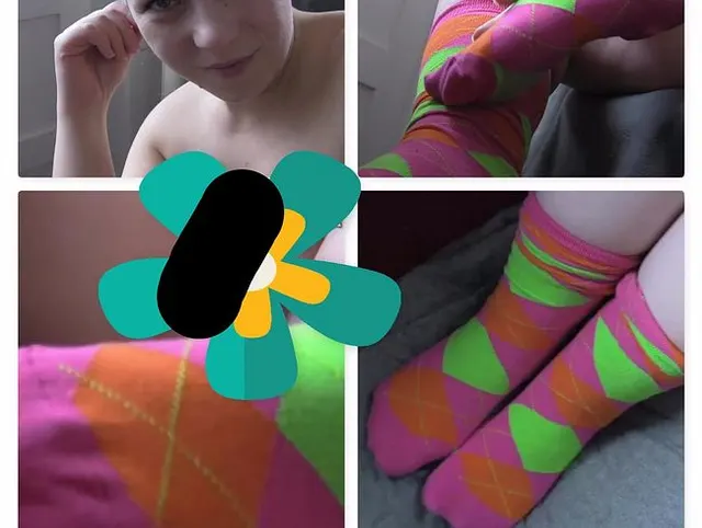 Bunter Socken Wichser