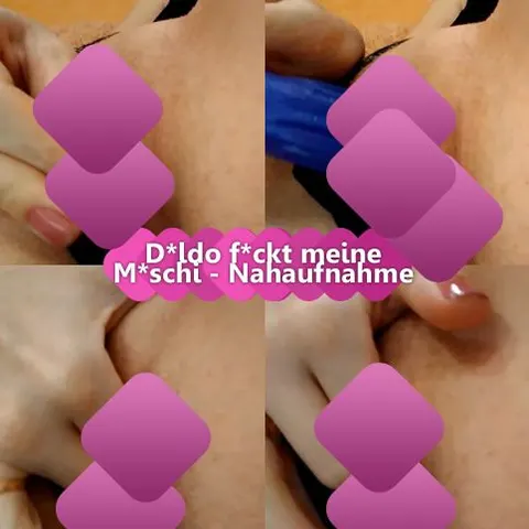 Dildo fickt meine Muschi - Nahaufnahme