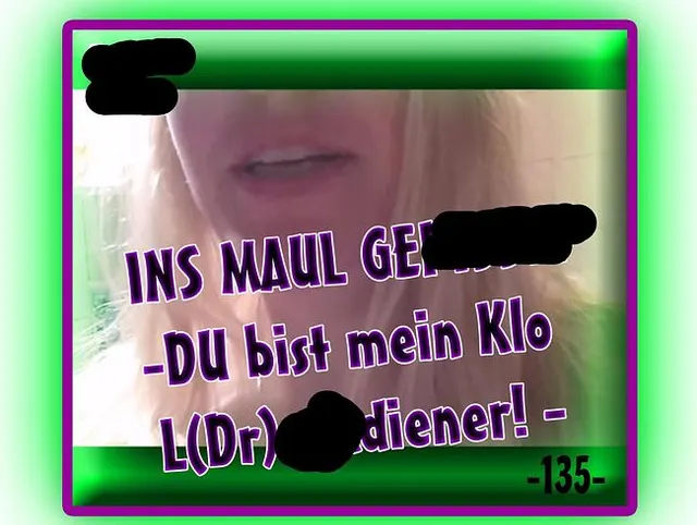 INS MAUL GEPISST!-DU bist mein Klo L(Dr)eckdiener! Full HD