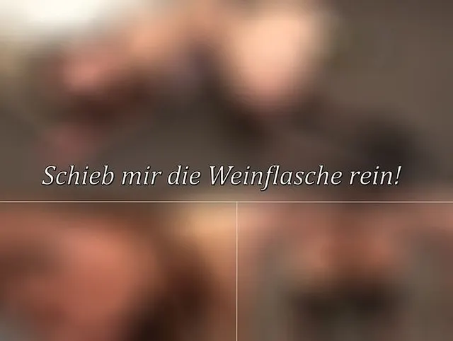 One Night Stand mit SexyNaty — Weinflasche im Arsch