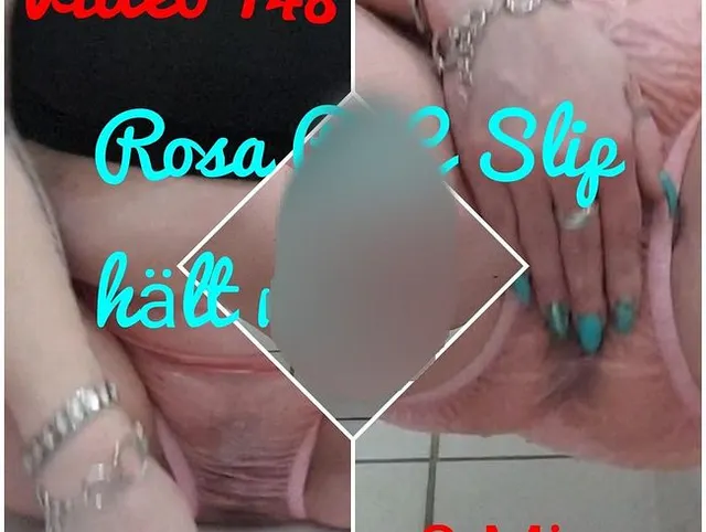 Rosa PVC Slip hält nix