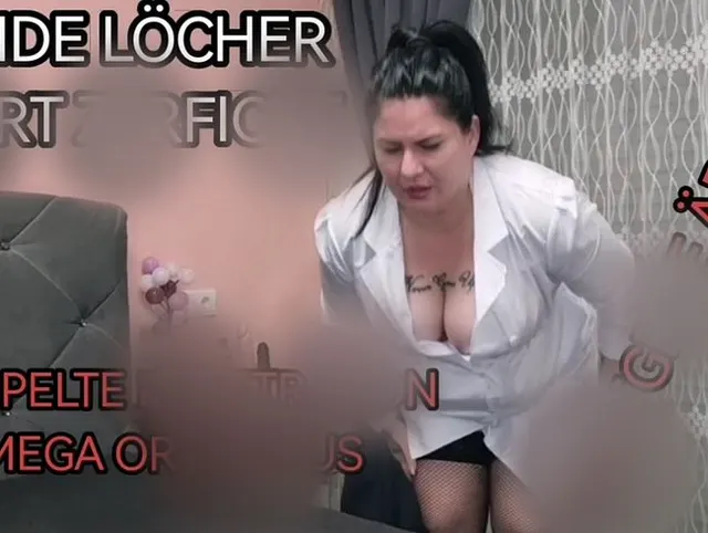 GIERIGE AERTZIN ZERFICKT SICH BEIDE LÖCHER IN DER MITTAGSPAUSE / SOLO / VORSICHT LAUT :p