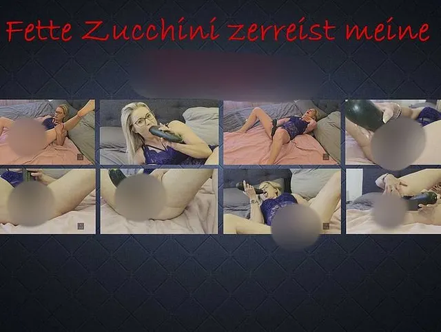 Einkaufs-Trip mit Zucchini-Fick – dicke ende passte nicht, dünnes Ende macht mich fertig!