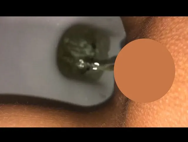 Heimlich auf der Zugtoilette Natursekt gefilmt