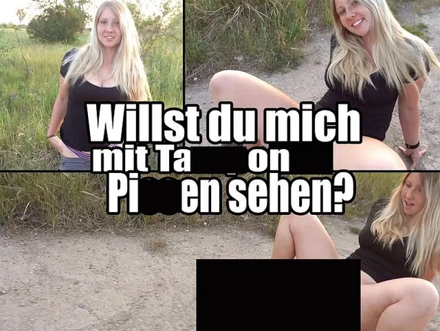 Willst du mich mit Tampon pissen sehen?