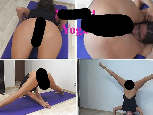 Schönes nacktes Yoga