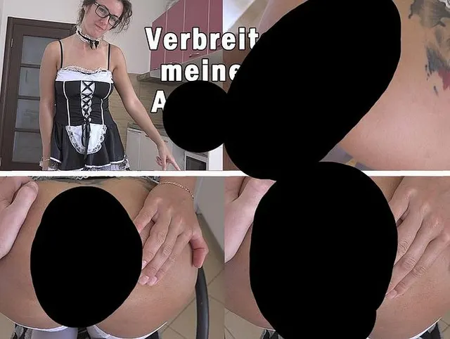 Mein Gastgeber hat mich auf einem Stuhl in den Arsch gefickt