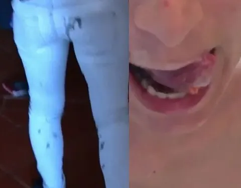 Im Bad zerfickt & Fremder Spritzt auf meinen Arsch