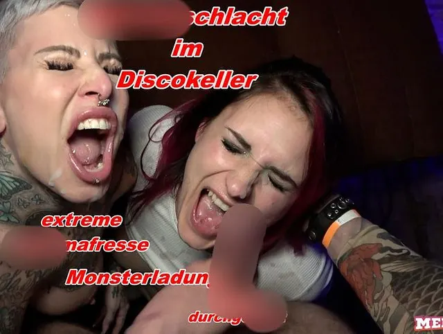 Spermaschlacht im Discokeller mit Cat