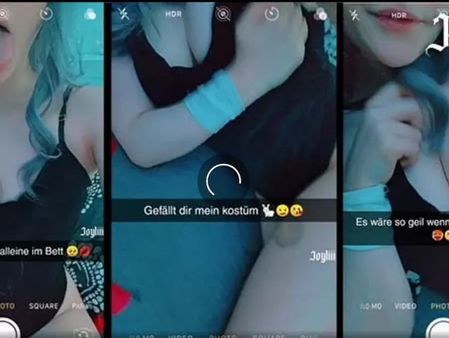 Süßes Häschen ist allein zuhause und wieder auf snap online - Joyliii
