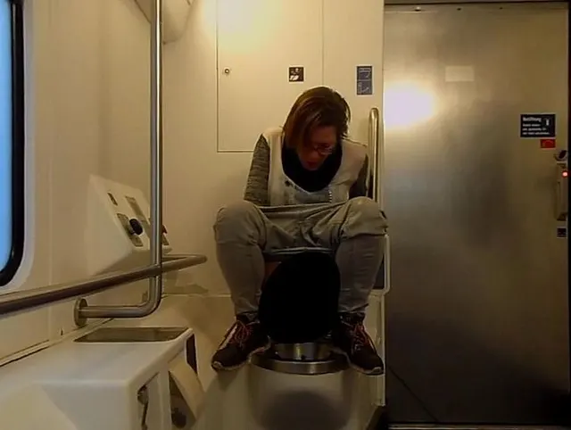 Zugtoilette eingesaut
